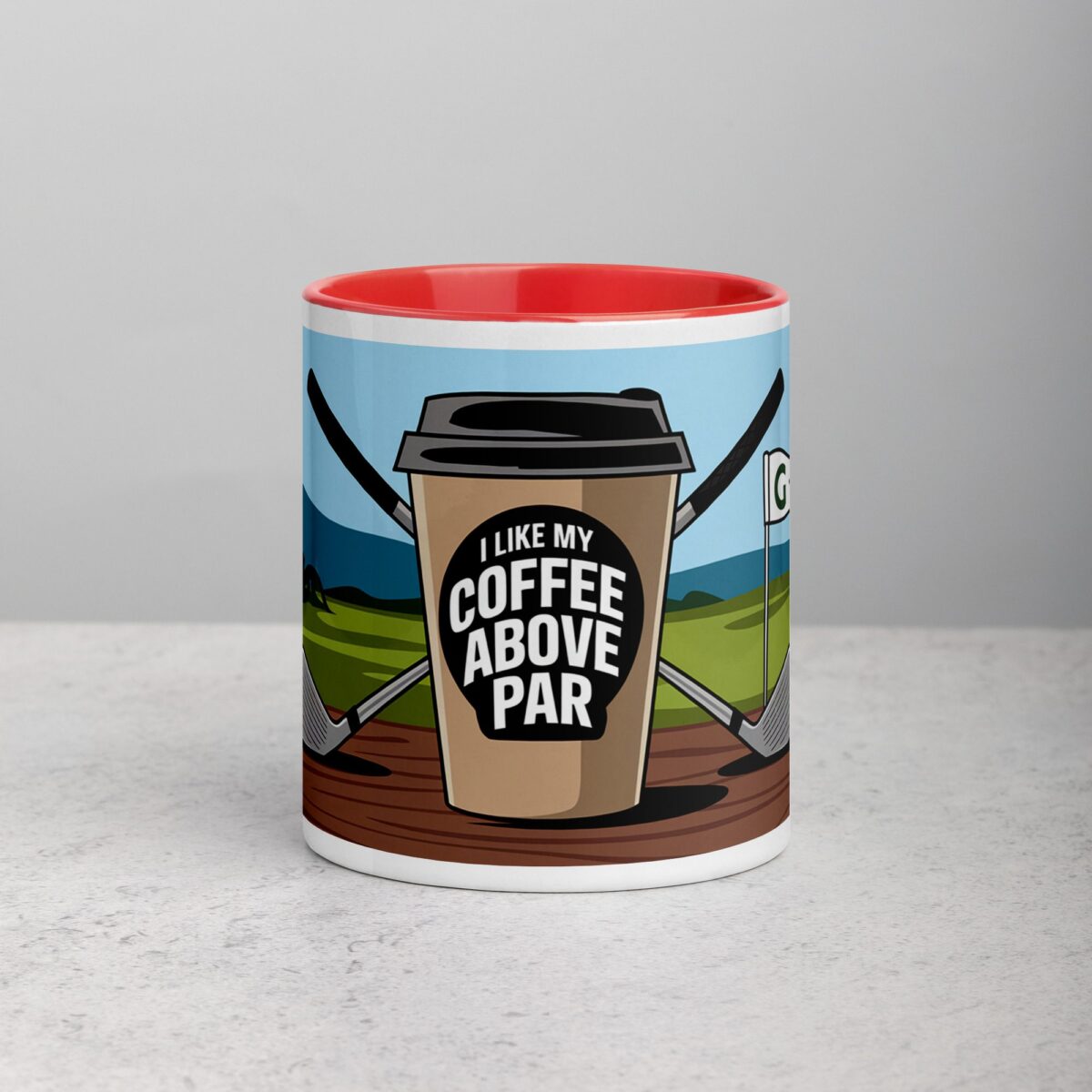 I Like My Coffee Above Par Golf Mug - Image 7