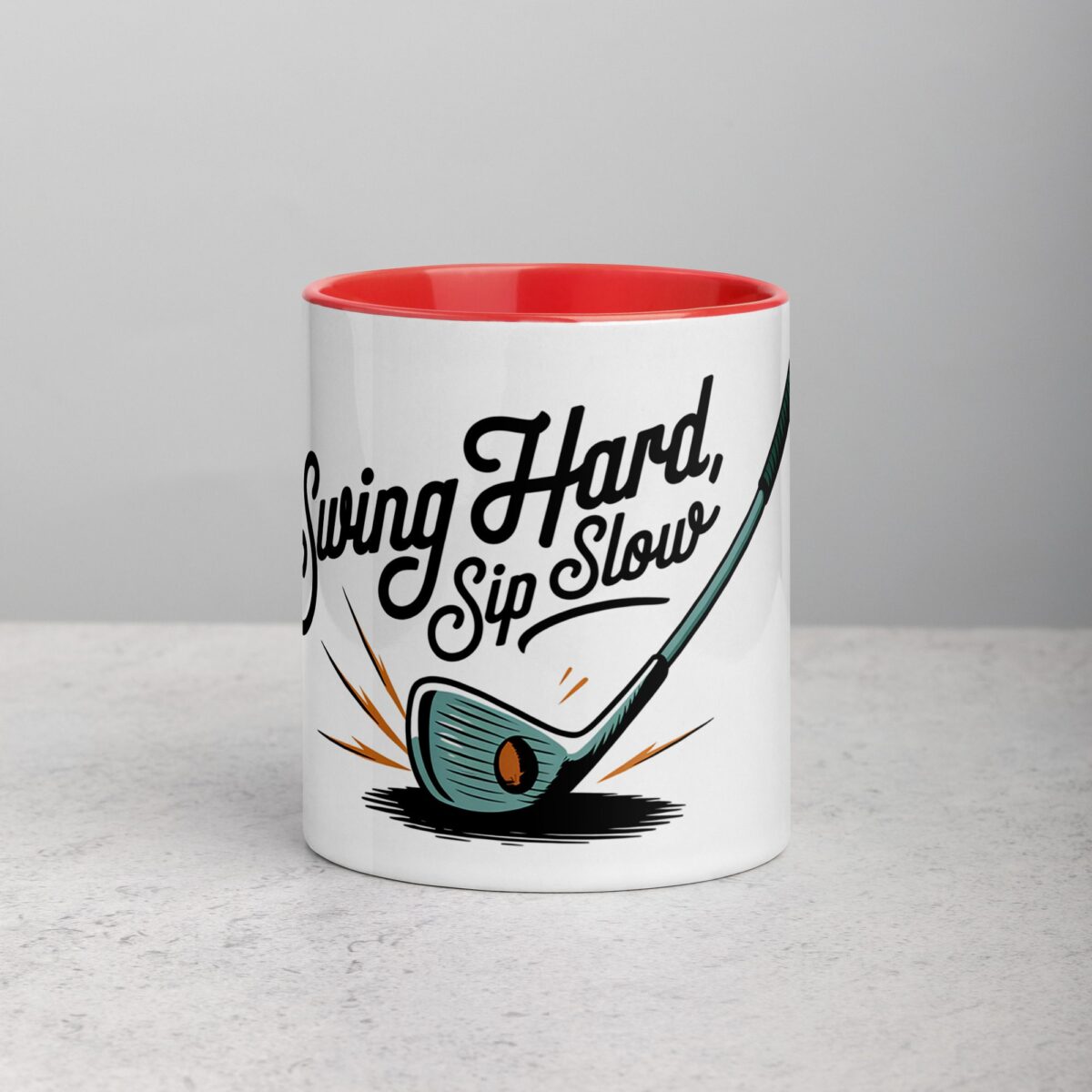 Swing Hard, Sip Slow Golf Coffee Mug - Image 7
