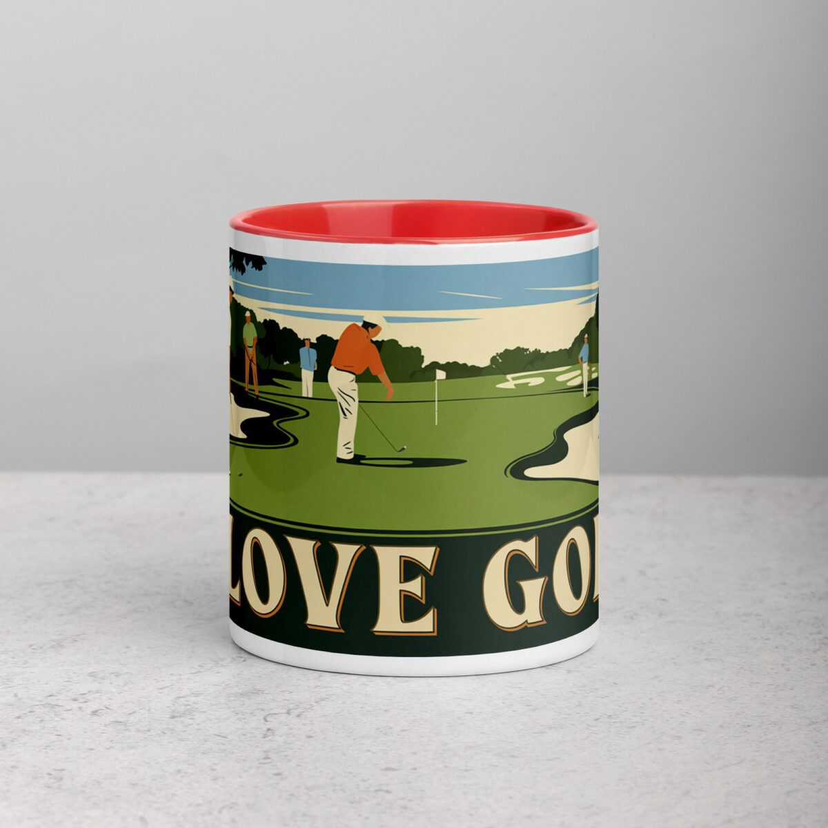 I Love Golf Retro Coffee Mug & Tea Cup - Image 7