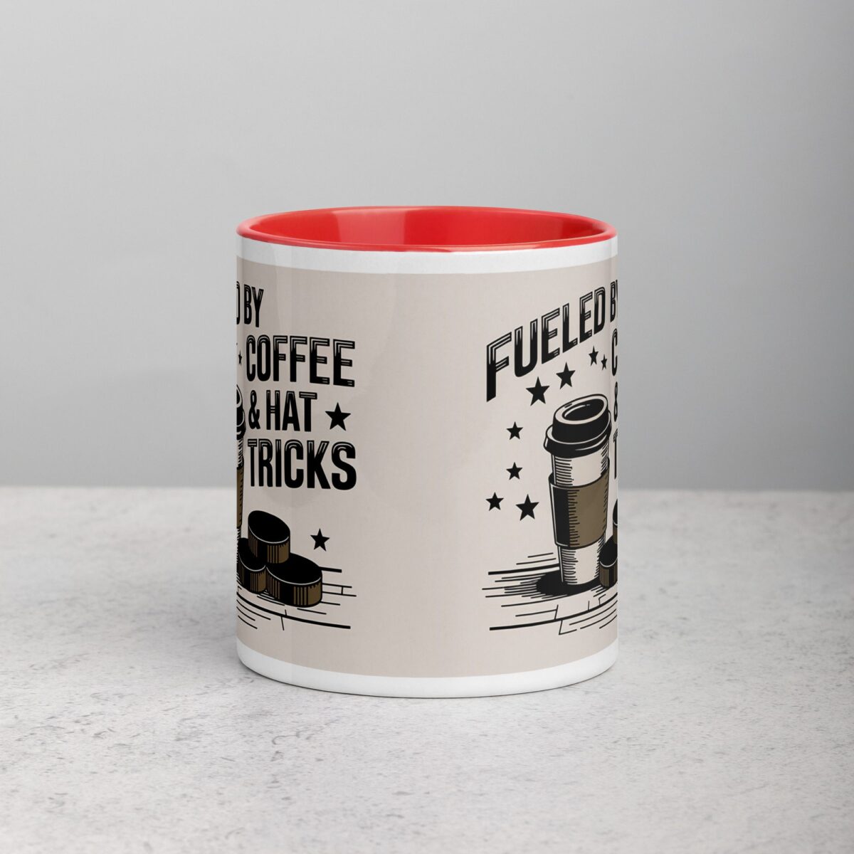 Fueled by Coffee & Hat Tricks Hockey Mug - Image 7