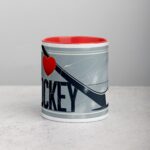 I Love Hockey Elegant Hockey Coffee Cup - Image 7