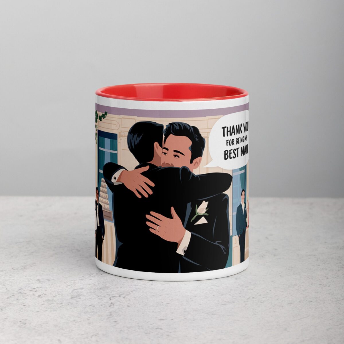 Elegant Thank You Best Man Coffee Mug & Tea Cup - Image 7