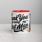 Retro Thank You Best Man Coffee Mug & Tea Cup - Image 7