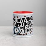 Surviving Meetings, One Sip at a Time Co-Worker Coffee Mug - Image 7