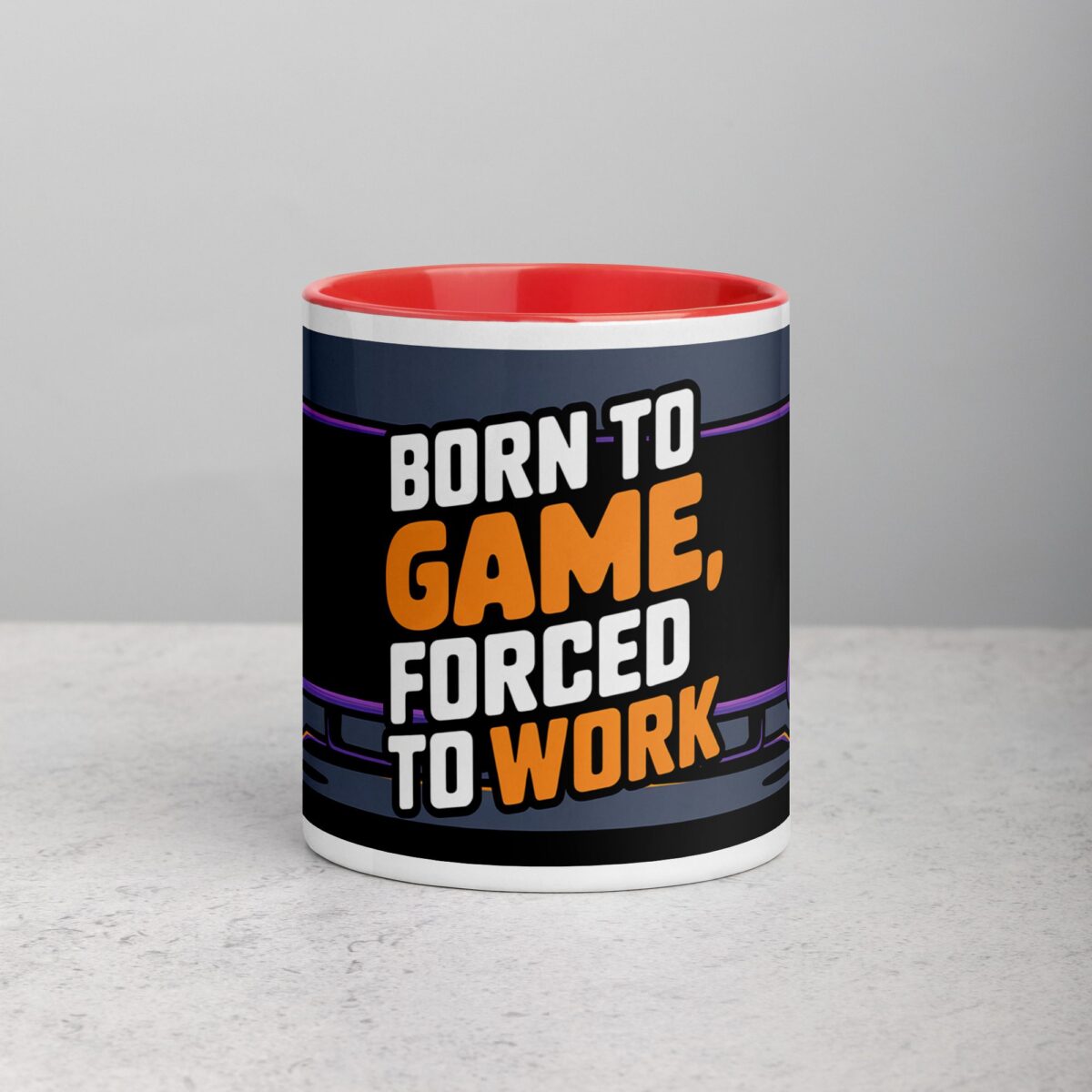 Born to Game, Forced to Work Gamer Coffee Mug - Image 7