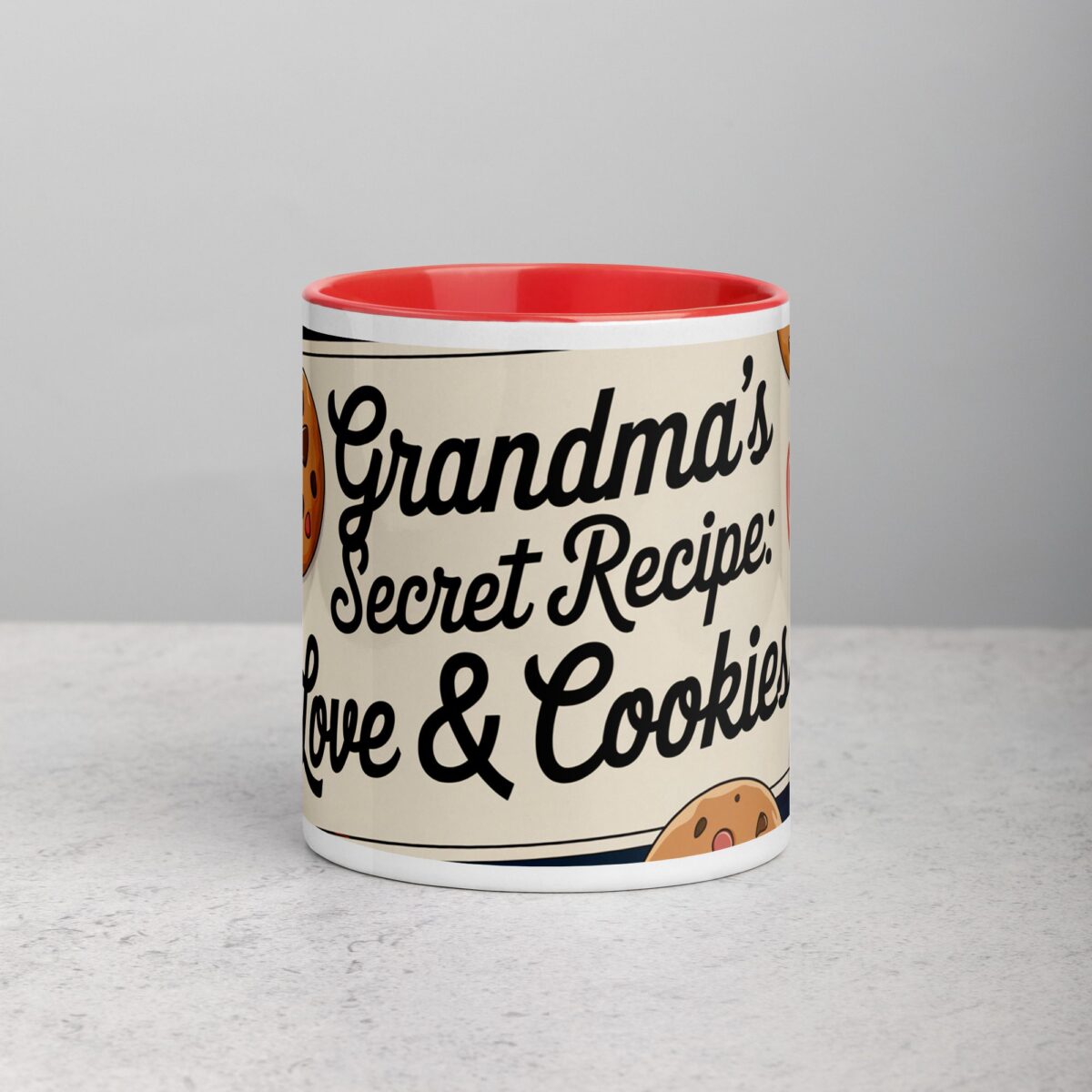Grandma’s Secret Recipe: Love & Cookies Coffee Mug - Image 7