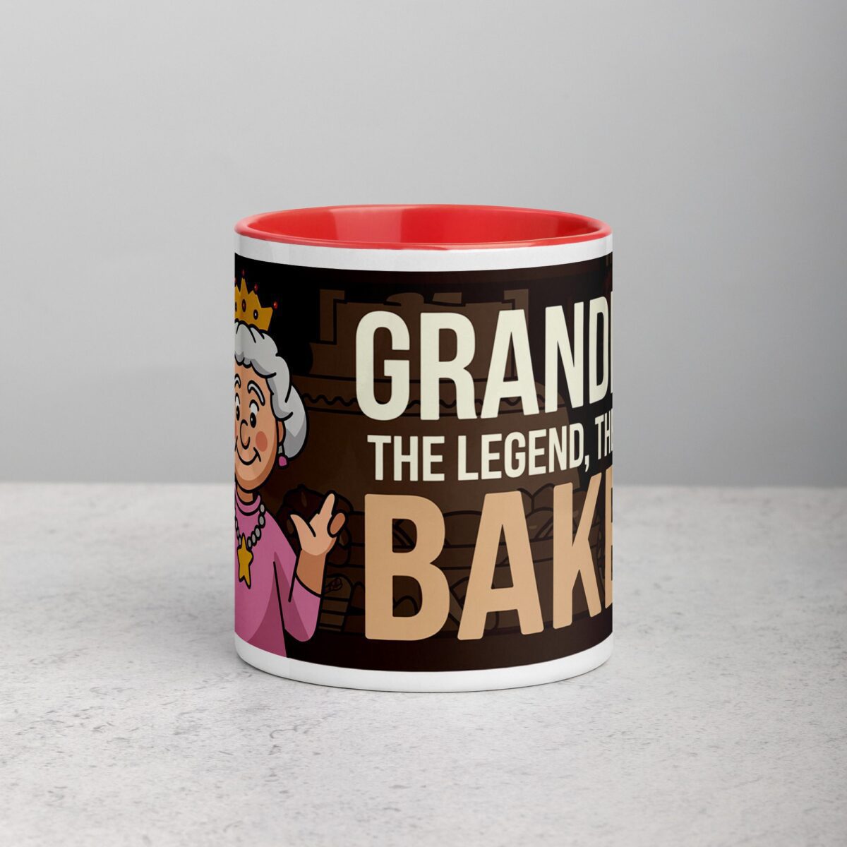 Grandma: The Legend, The Myth, The Baker Coffee Mug - Image 7