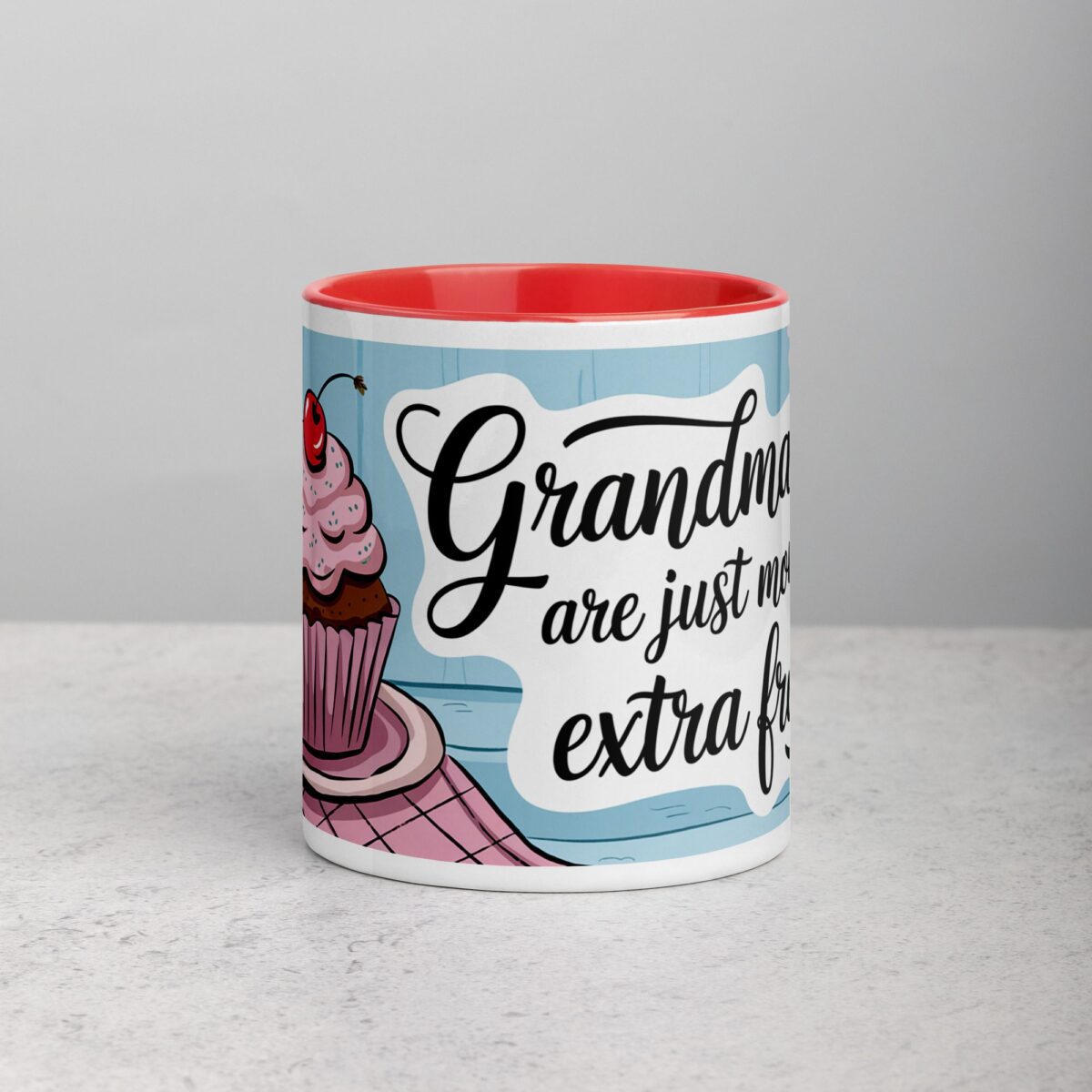 Grandmas Are Just Moms with Extra Frosting Coffee Mug - Image 7