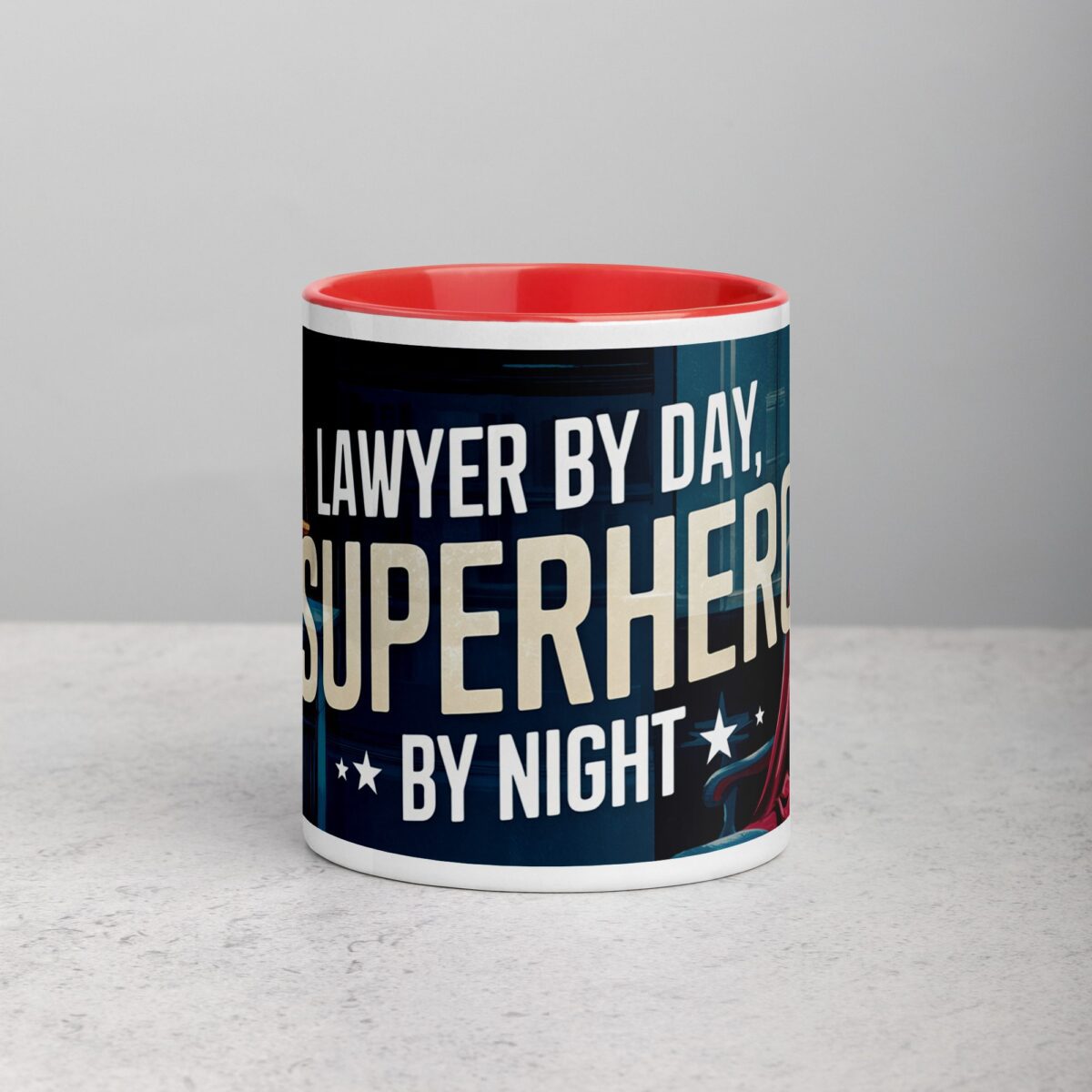 Lawyer by Day, Superhero by Night Coffee Mug - Image 7
