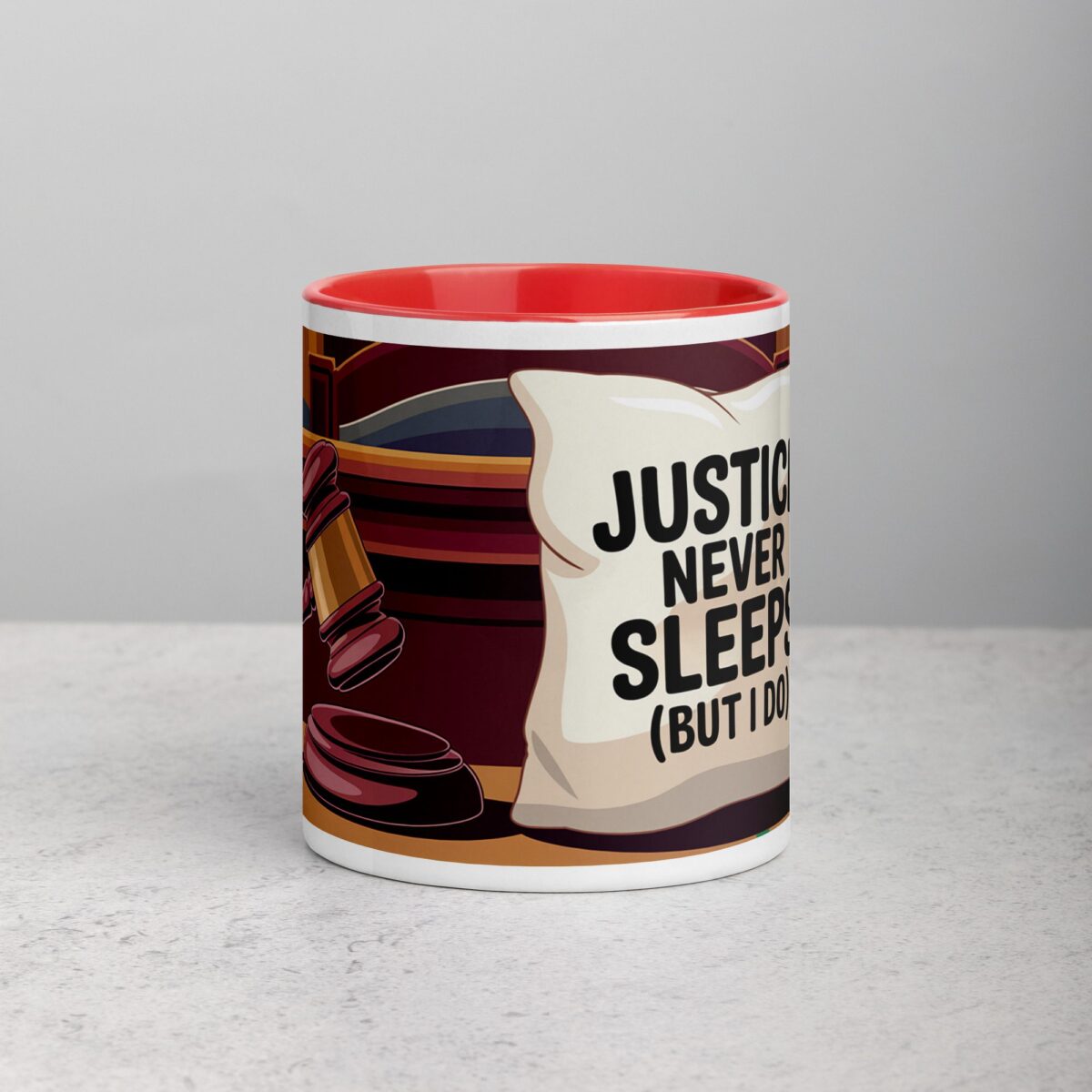 Justice Never Sleeps (But I Do) Lawyer Coffee Mug - Image 7