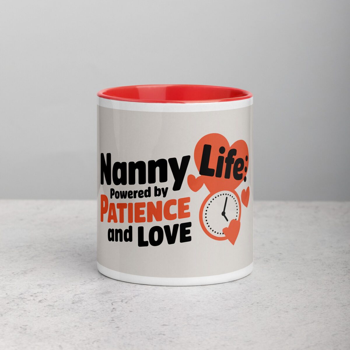 Nanny Life: Powered by Patience and Love Coffee Mug - Image 7