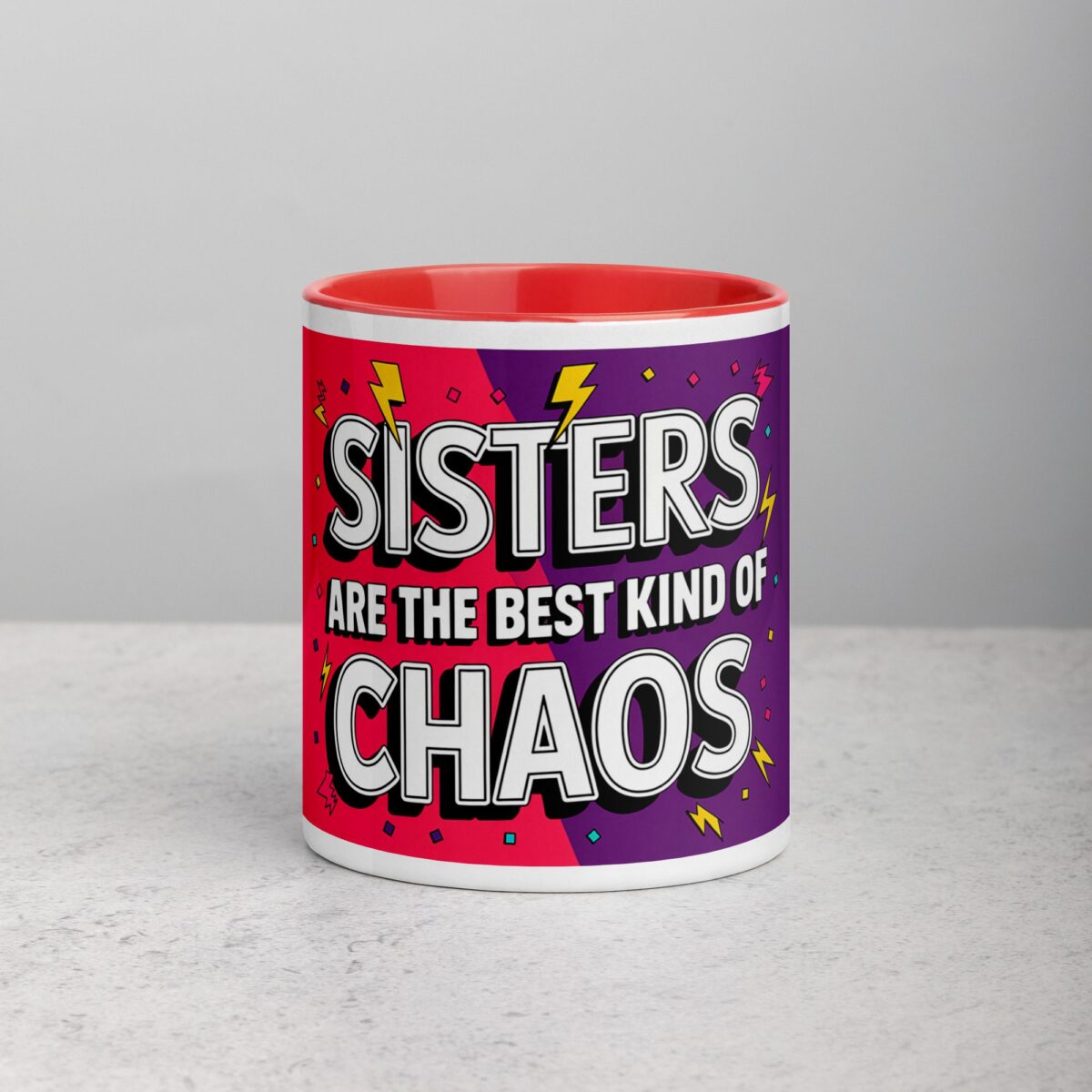 Sisters Are the Best Kind of Chaos Coffee Mug - Image 7
