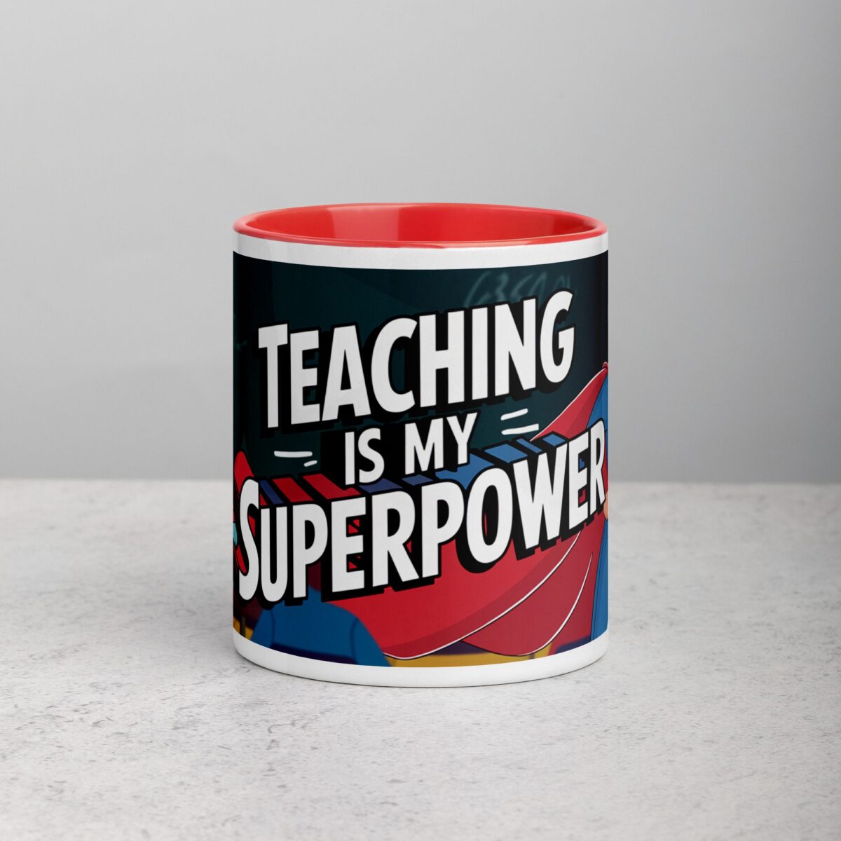 Teaching Is My Superpower Woman Coffee Mug & Tea Cup - Image 7