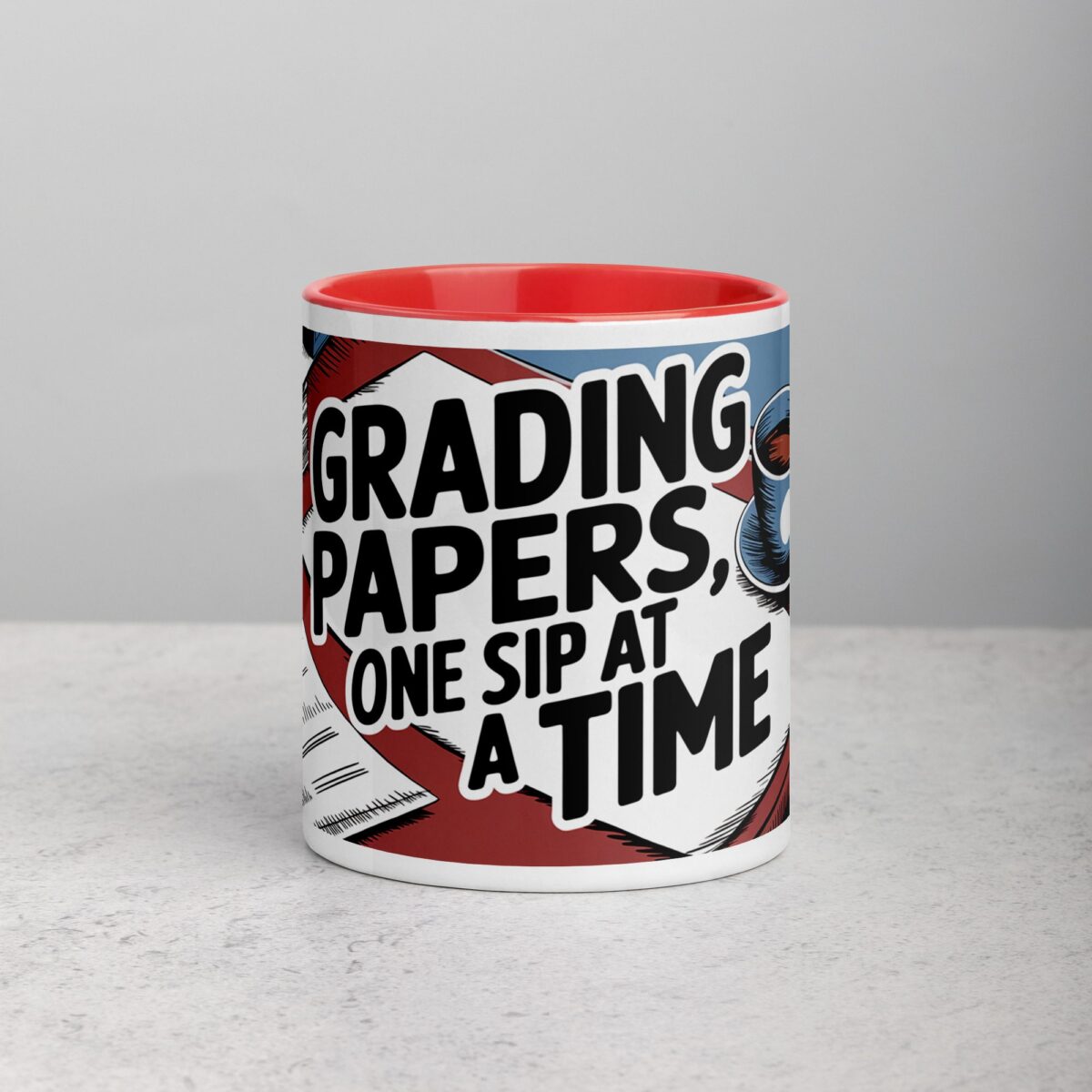 Grading Papers, One Sip at a Time Coffee Mug - Image 7