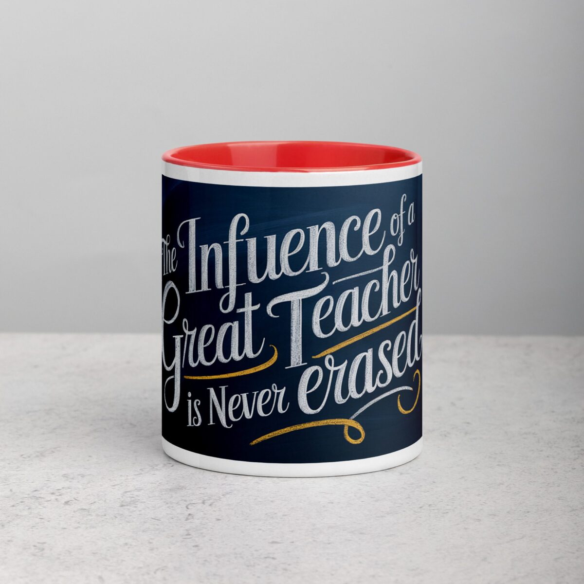 The Influence of a Great Teacher Is Never Erased Coffee Mug - Image 7