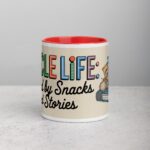 Uncle Life: Fueled by Snacks and Stories Mug - Image 7