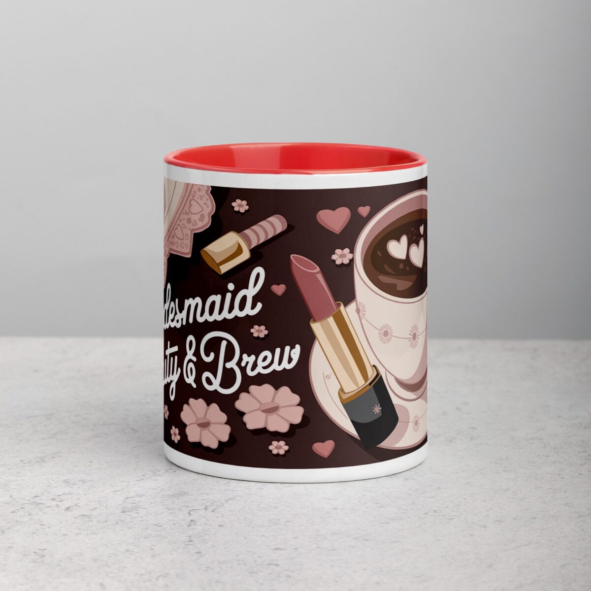 Bridesmaid Beauty & Brew Coffee Mug - Image 7