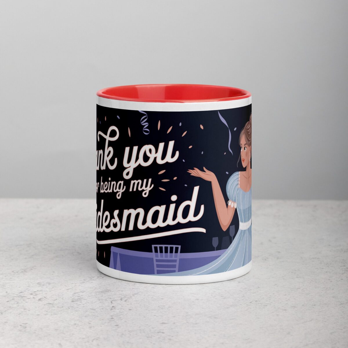 Thank You for Being My Bridesmaid Fun Coffee Mug - Image 7