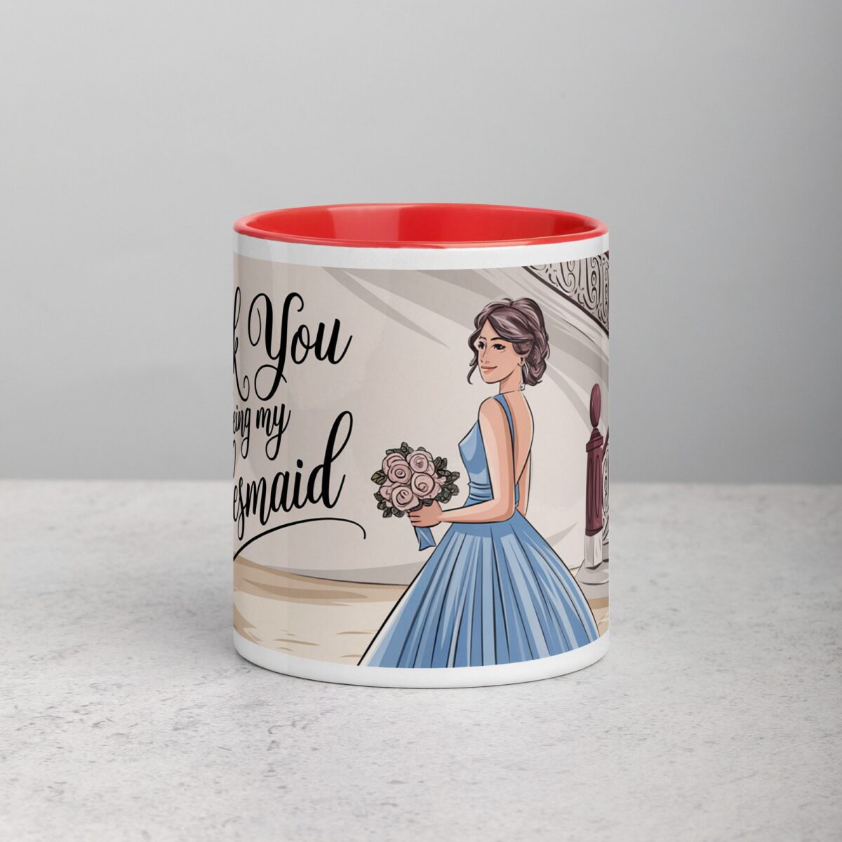 Thank You for Being My Bridesmaid Elegant Coffee Mug - Image 7