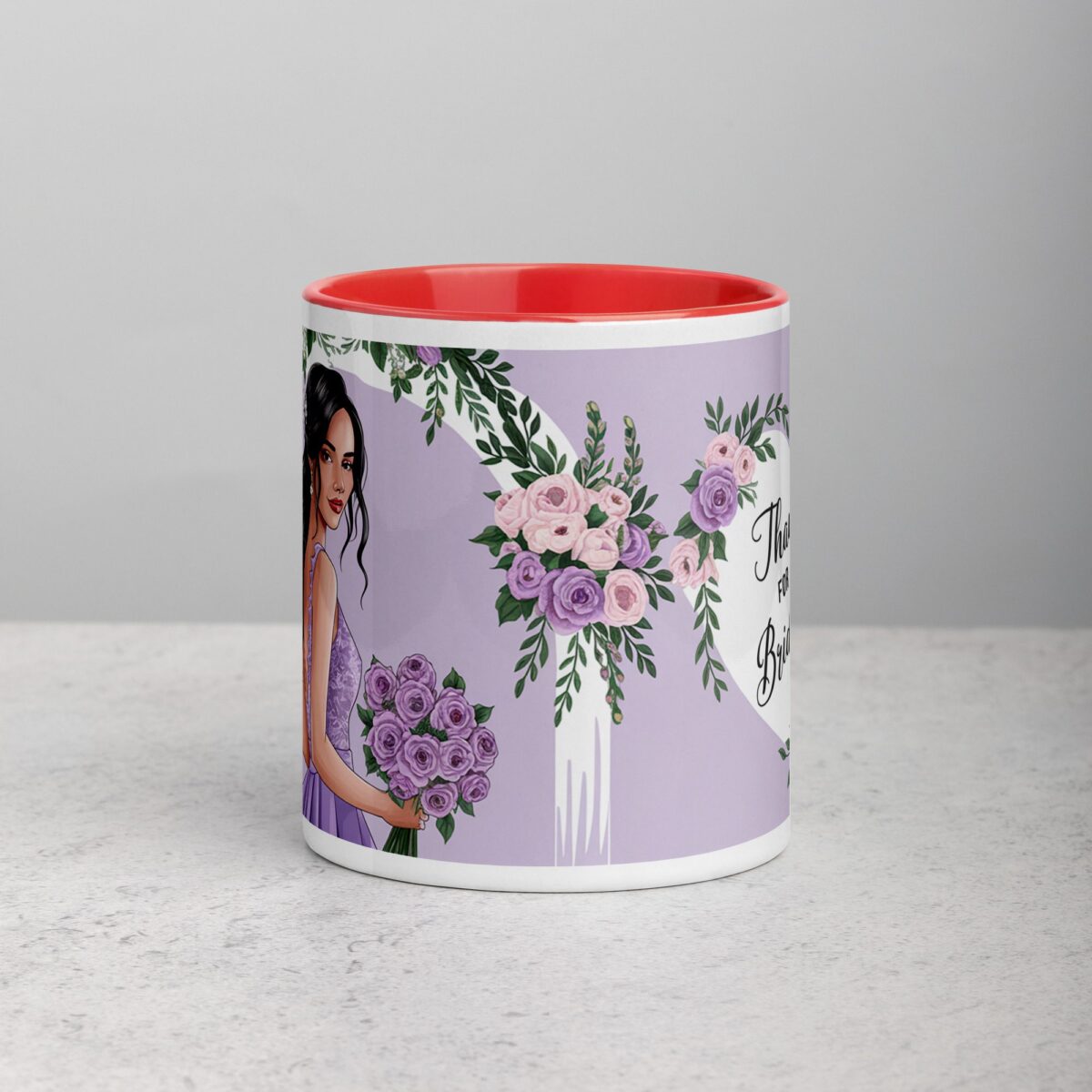 Thank You for Being My Bridesmaid Sophisticated Coffee Mug - Image 7