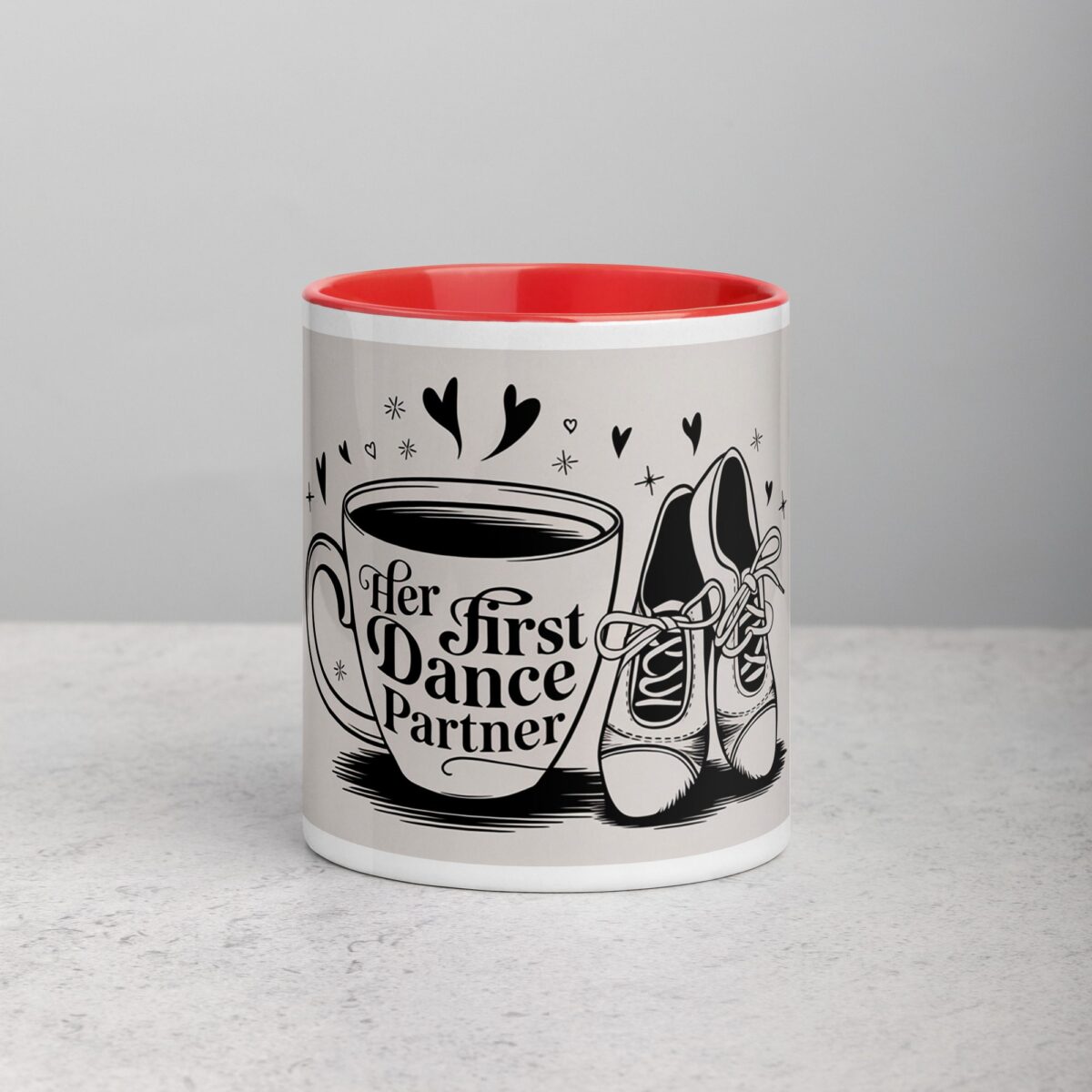 Her First Dance Partner Coffee Mug & Tea Cup - Image 7