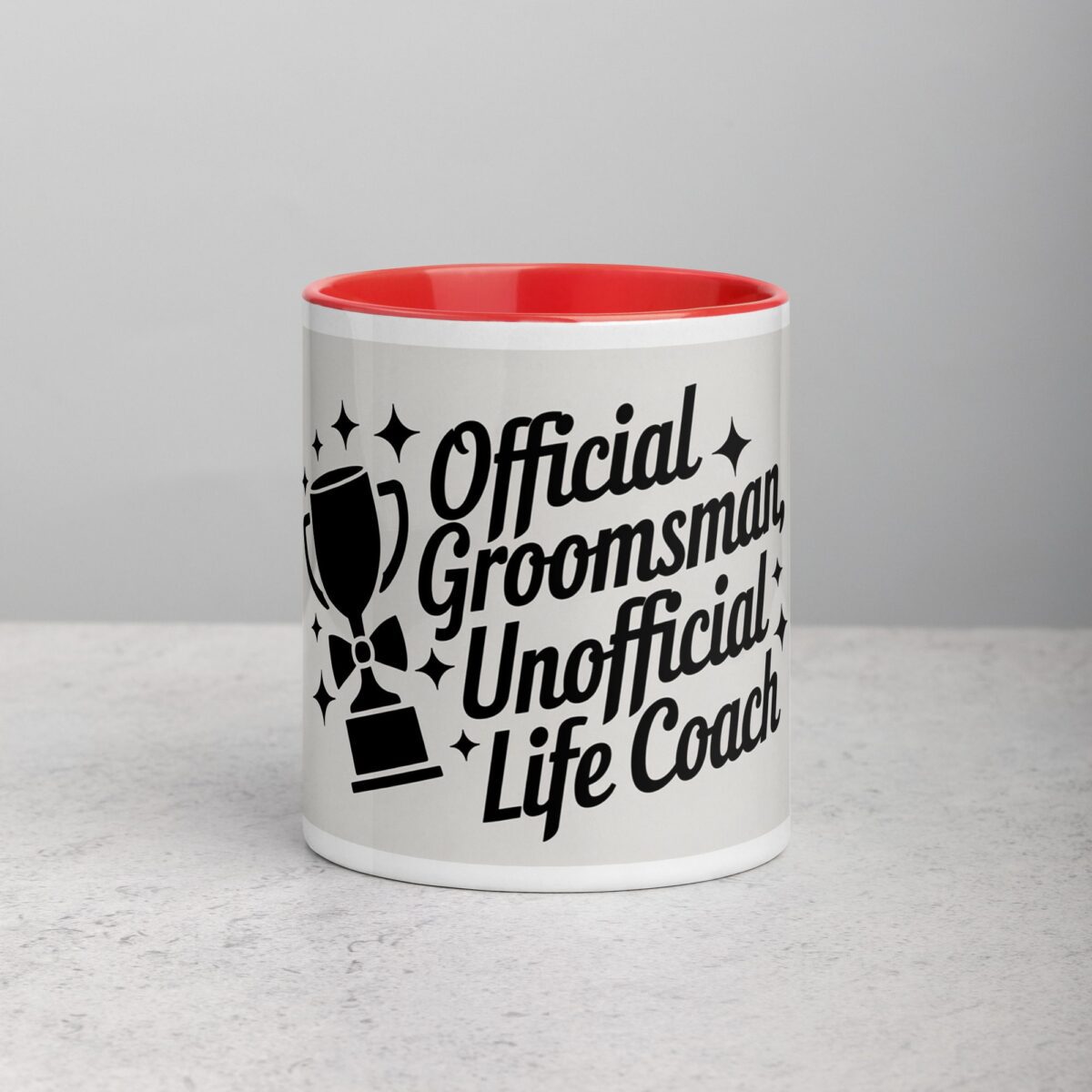 Official Groomsman, Unofficial Life Coach Coffee Mug - Image 7
