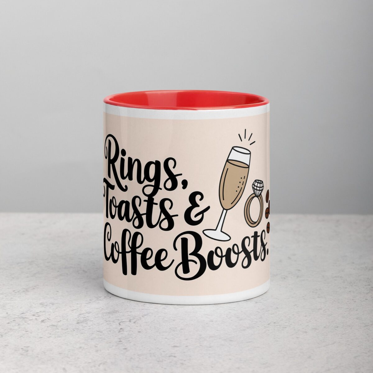 Rings, Toasts & Coffee Boosts Groomsman Mug - Image 7