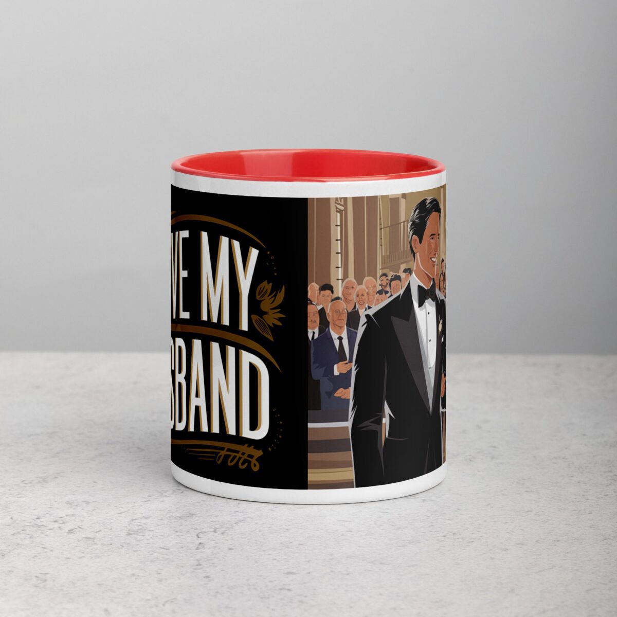 I Love My Husband Elegant Coffee Mug & Tea Cup - Image 7