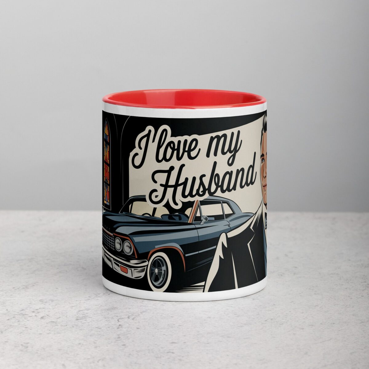 I Love My Husband Retro Coffee Mug & Tea Cup - Image 7