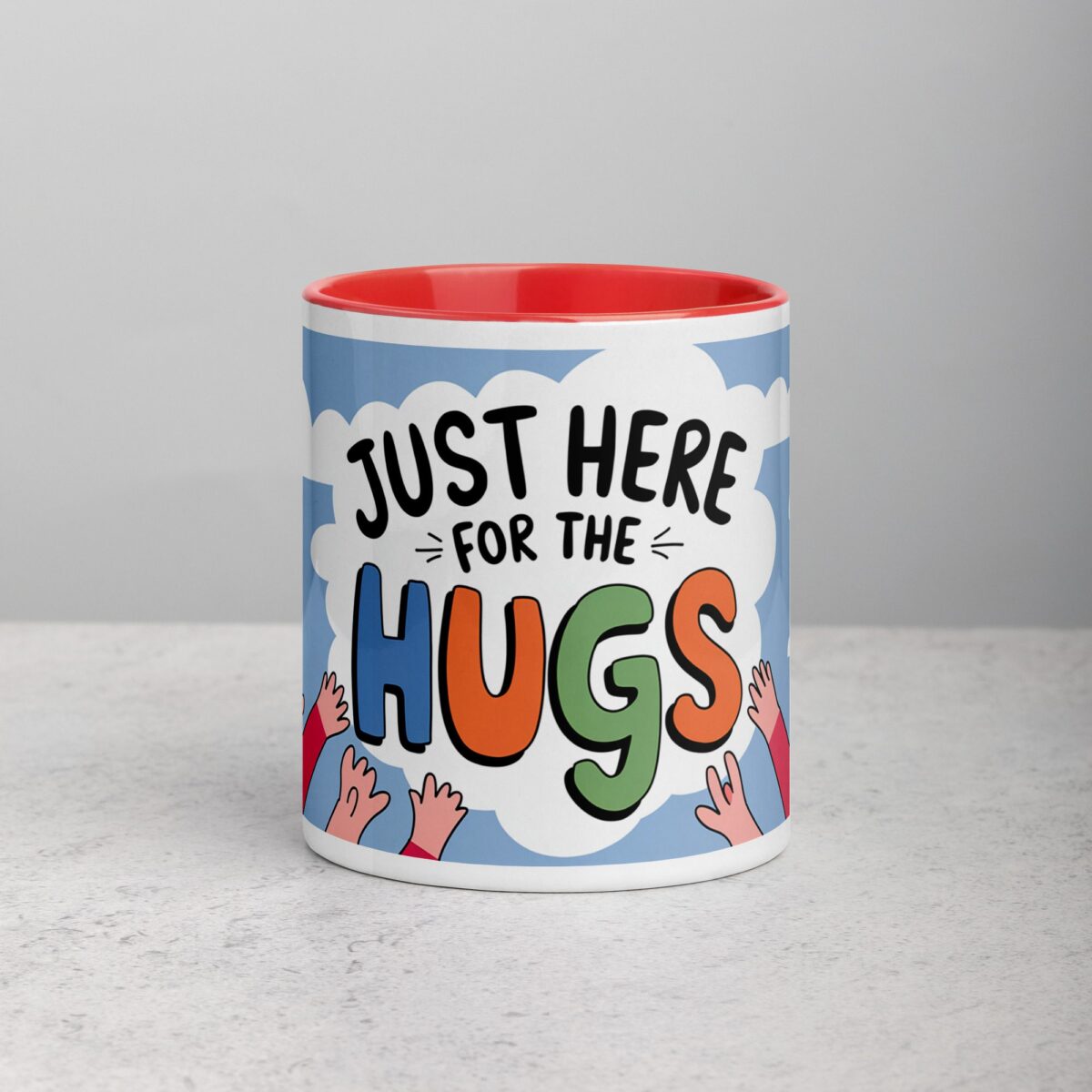 Just Here for the Hugs Coffee Mug - Image 7