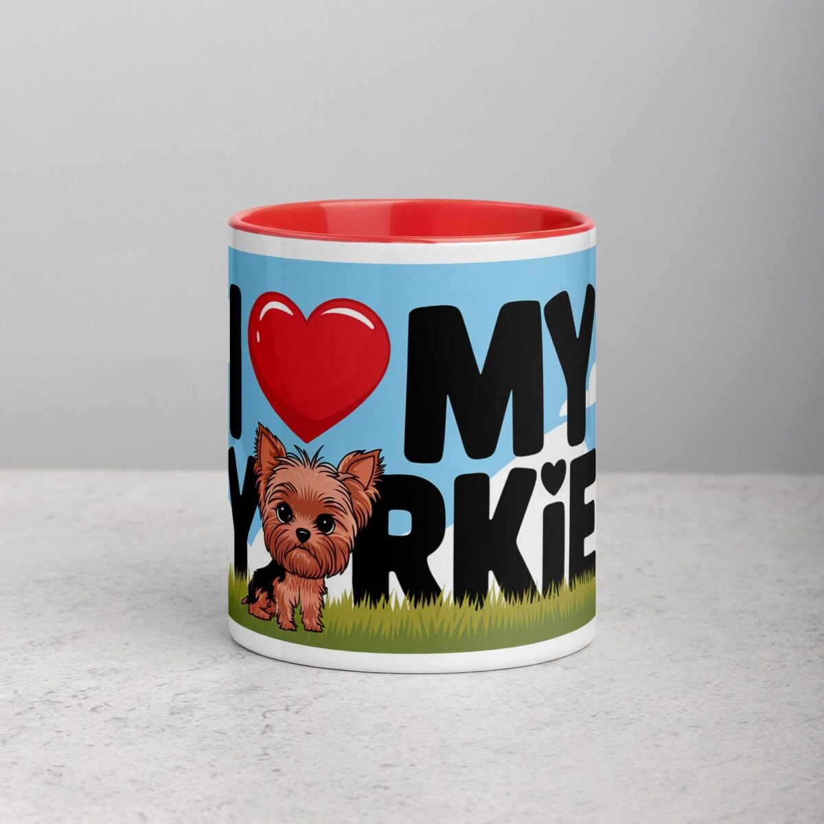 I ❤️ My Yorkie Coffee Mug & Tea Cup - Image 7