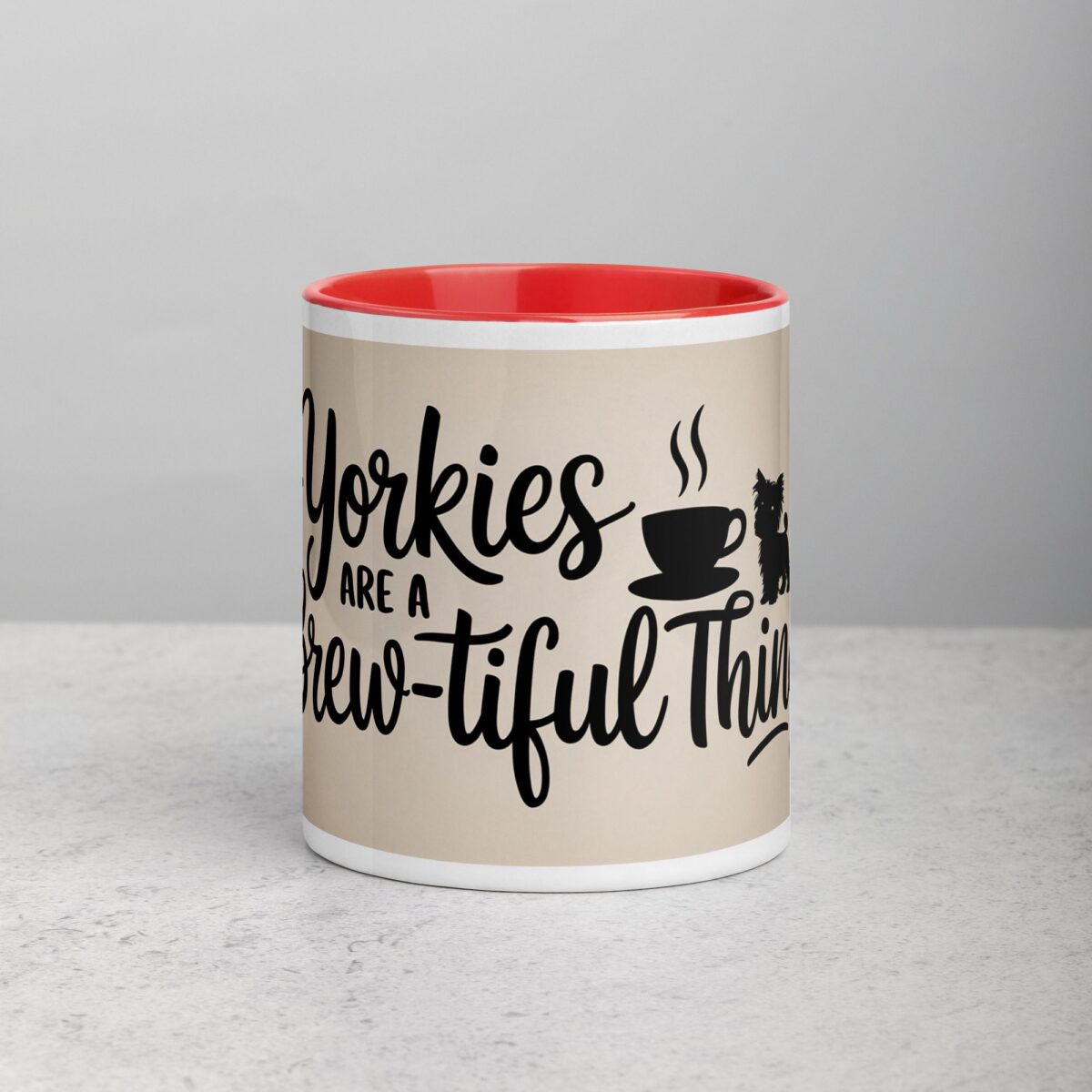 Yorkies Are a Brew-tiful Thing Coffee Mug - Image 7