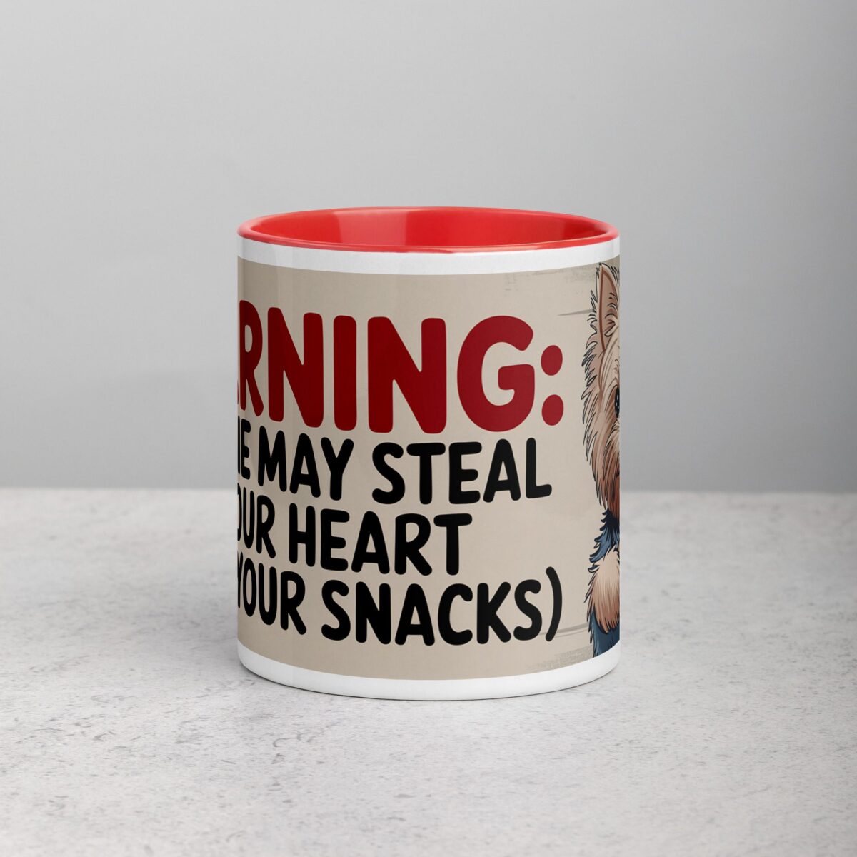 Warning: Yorkie May Steal Your Heart Coffee Mug - Image 8