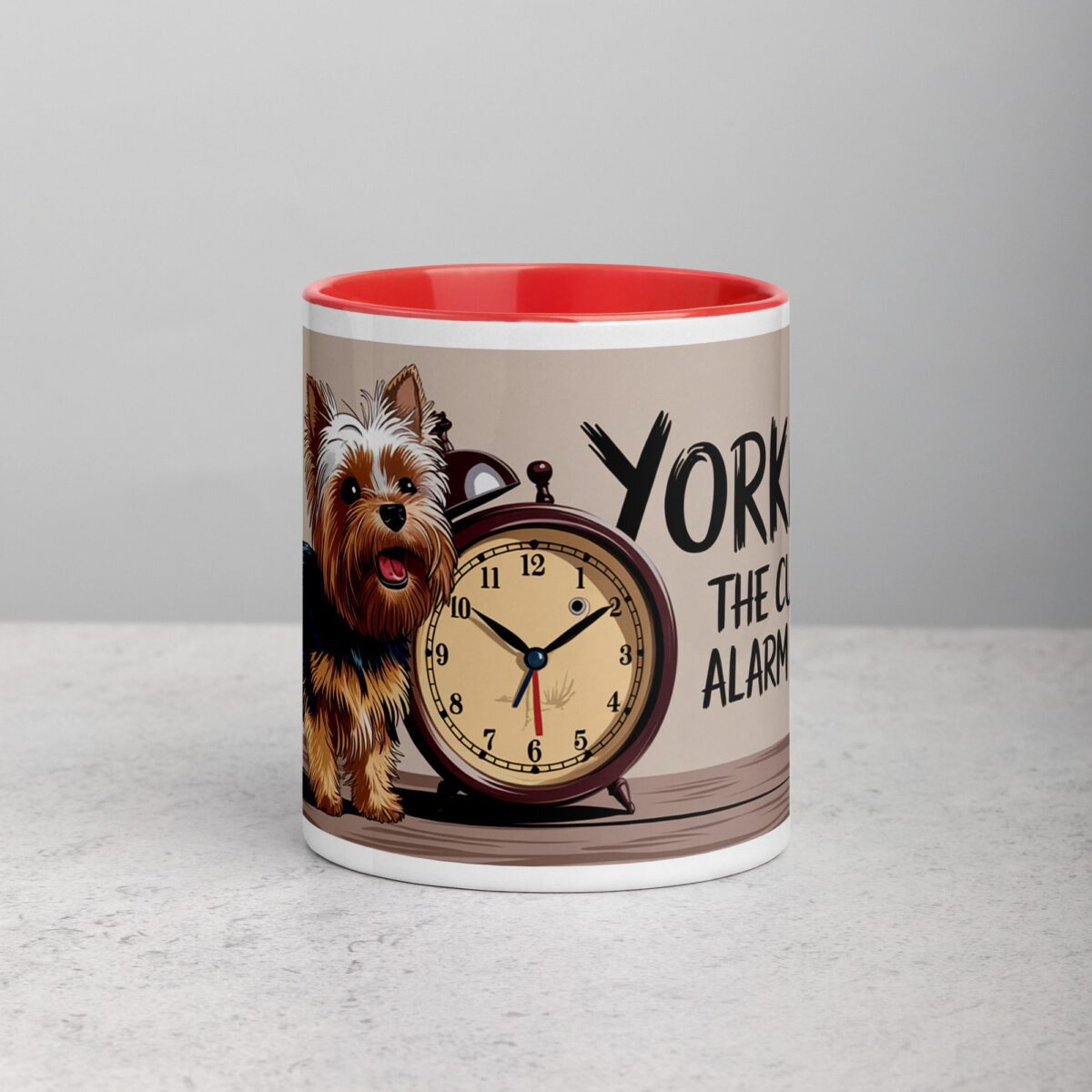 Yorkies: The Cutest Alarm Clocks Coffee Mug - Image 7