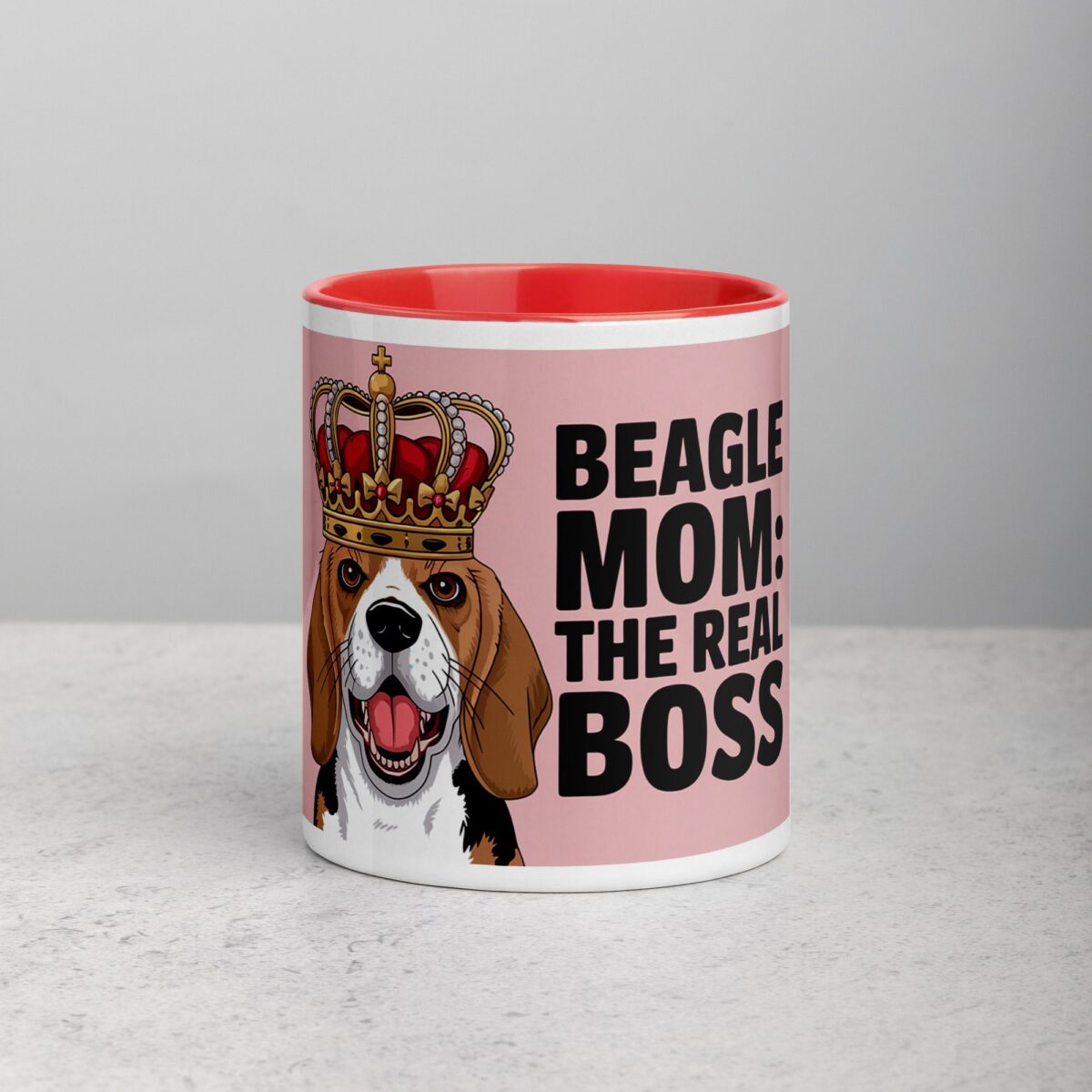 Beagle Mom: The Real Boss Coffee Mug - Image 7