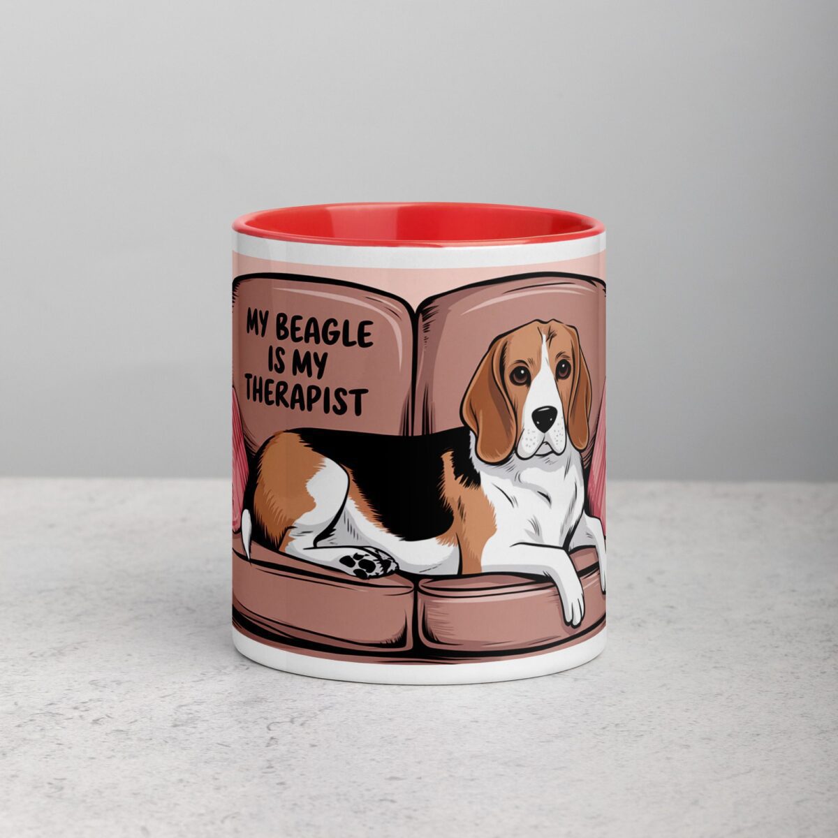 My Beagle Is My Therapist Coffee Mug & Tea Mug - Image 7