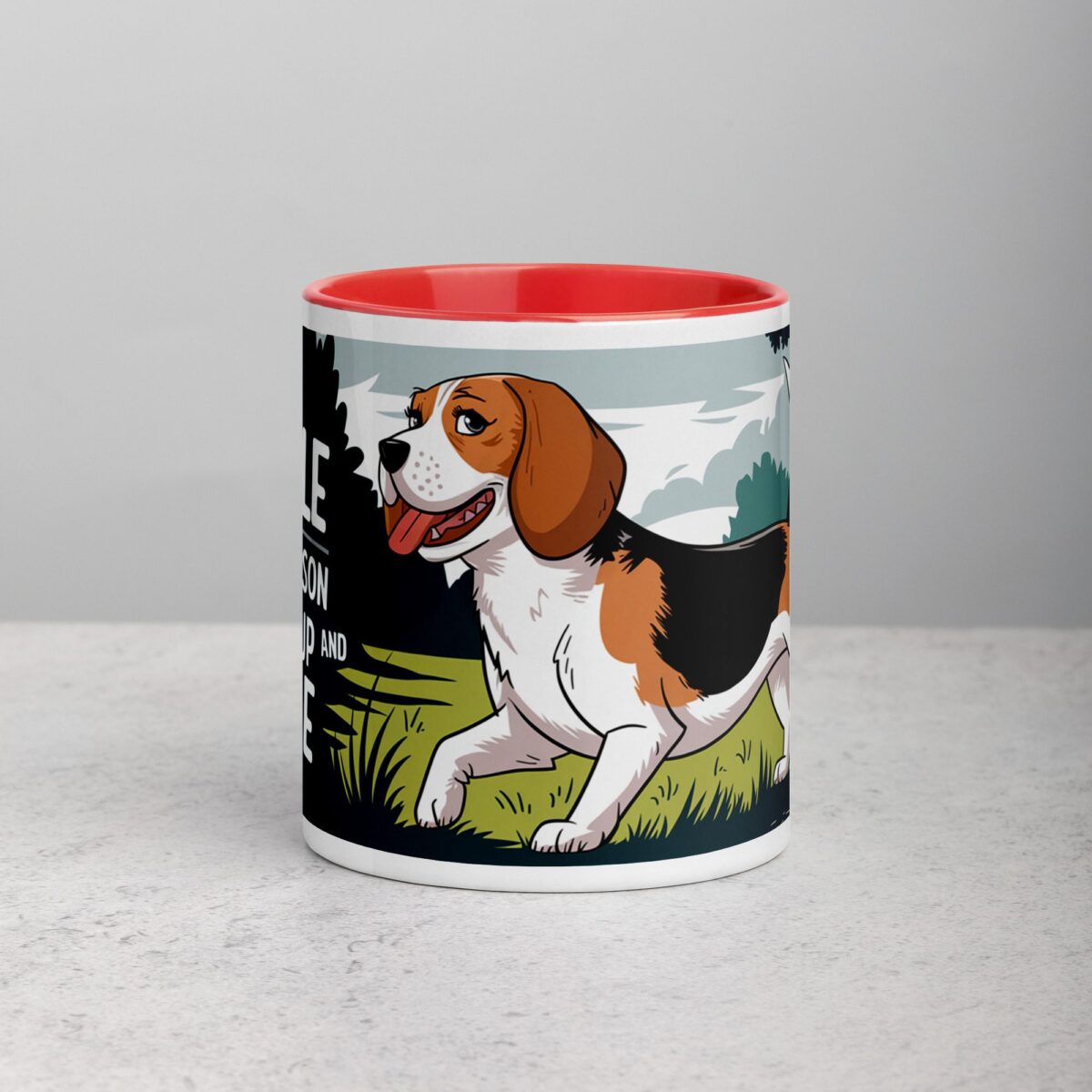 My Beagle Is the Reason I Wake Up (and Smile) Coffee Mug - Image 7