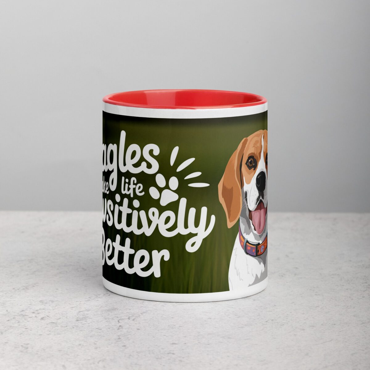 Beagles Make Life Pawsitively Better Coffee Mug - Image 7