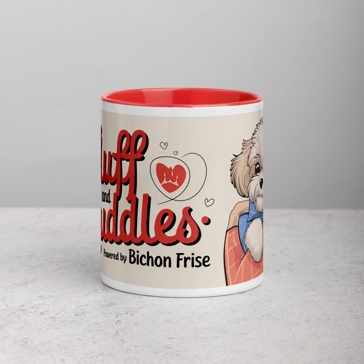 Fluff and Cuddles: Powered by Bichon Frise Coffee Mug - Image 7