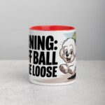 Warning: Fluff Ball on the Loose Coffee Mug - Image 7