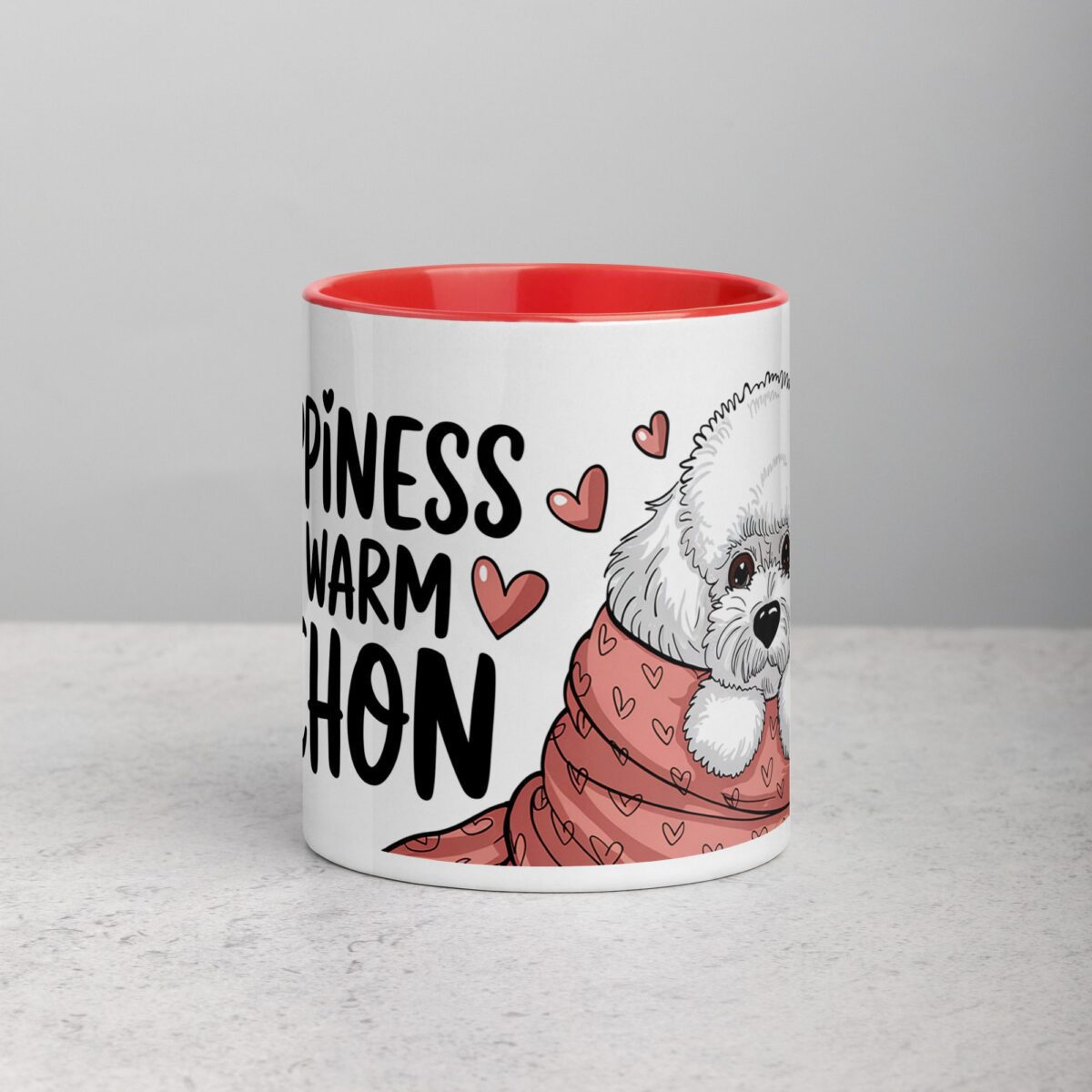 Happiness Is a Warm Bichon Coffee Mug & Tea Cup - Image 7