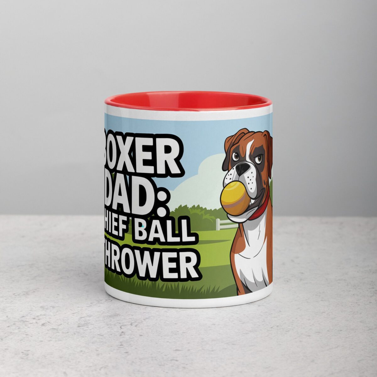 Boxer Dad: Chief Ball Thrower Coffee Mug - Image 7