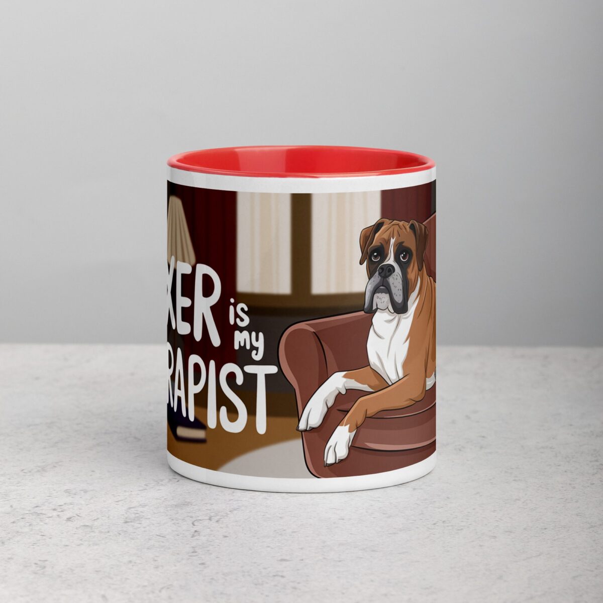 My Boxer Is My Therapist Coffee Mug - Image 7