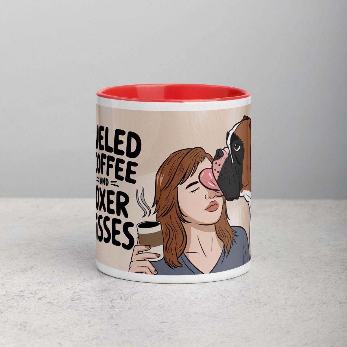 Fueled by Coffee and Boxer Kisses Mug - Image 7