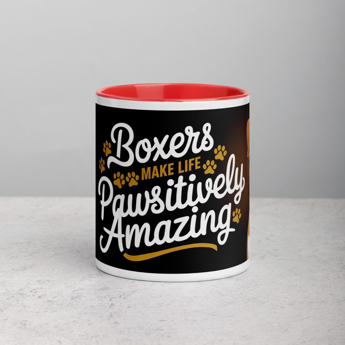 Boxers Make Life Pawsitively Amazing Coffee Mug - Image 8