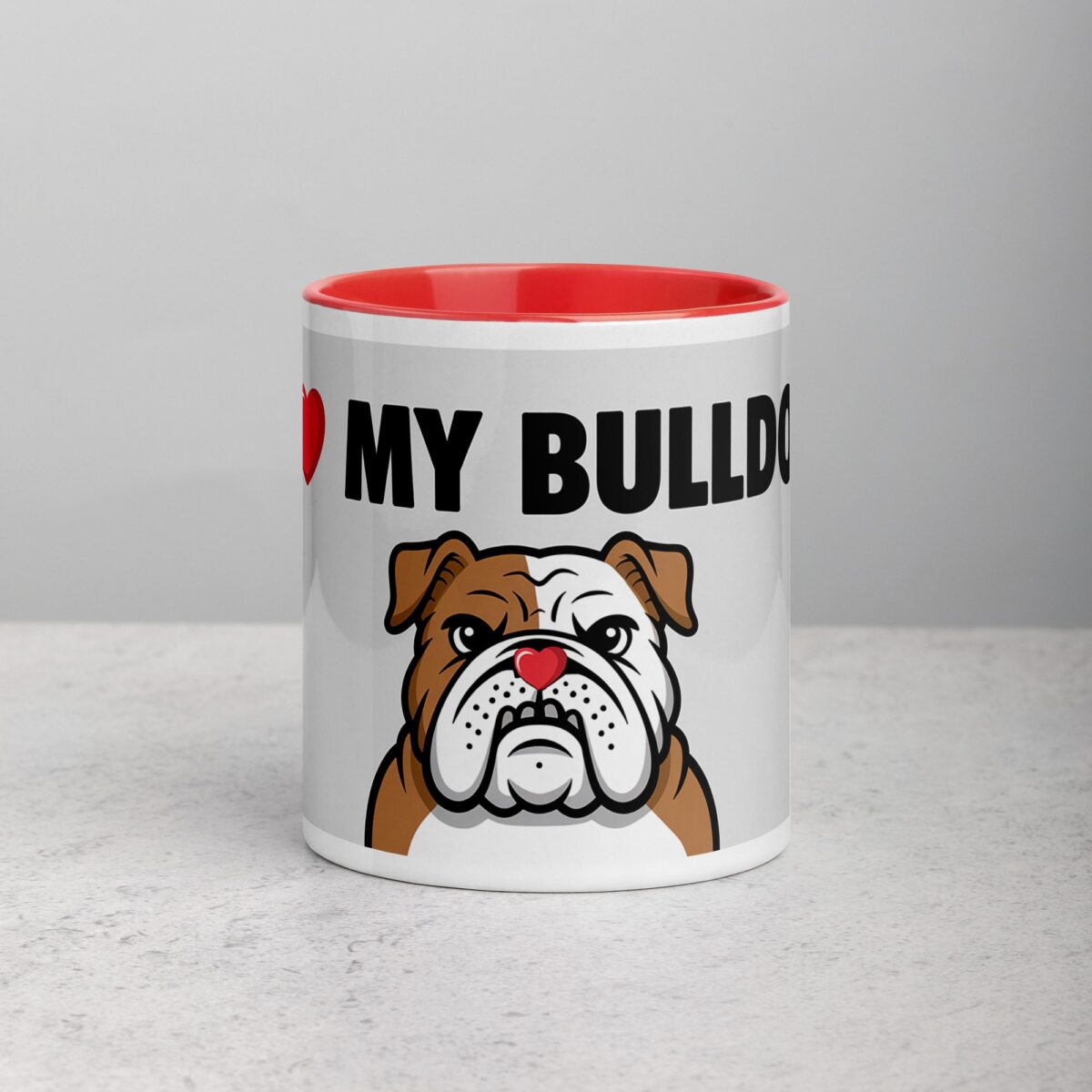 I ❤️ My Bulldog  Coffee Mug & Tea Cup - Image 7