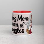 Bulldog Mom: Queen of Snuggles Coffee Mug - Image 7