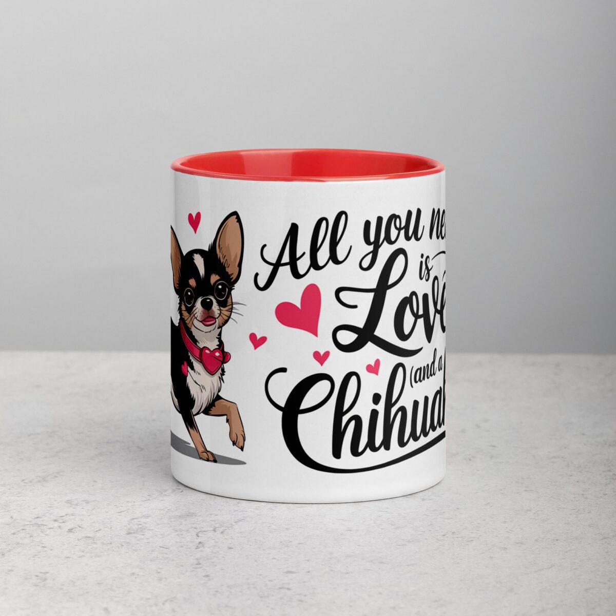 All You Need Is Love (And a Chihuahua) Coffee Mug - Image 7