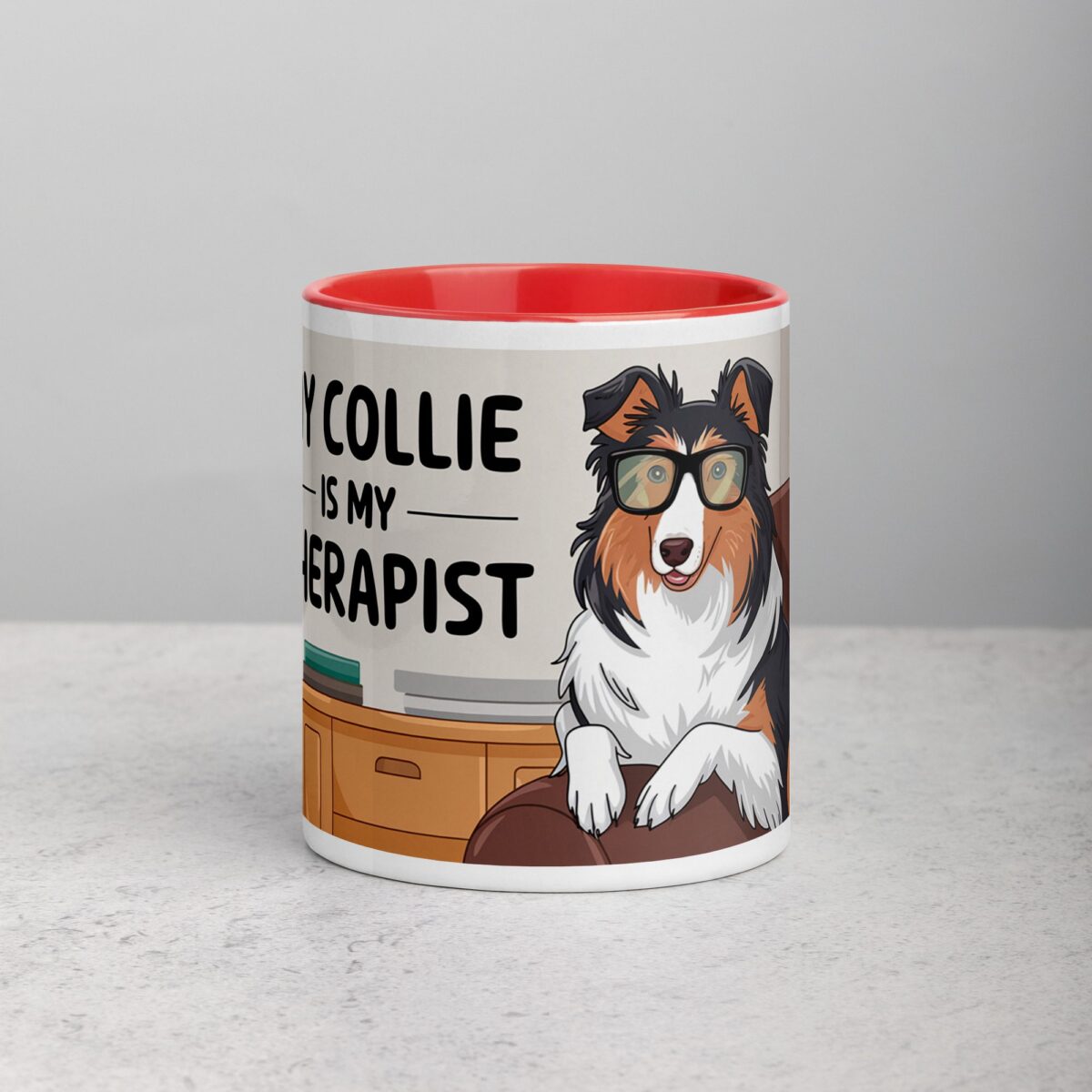 My Collie Is My Therapist Coffee Mug - Image 7