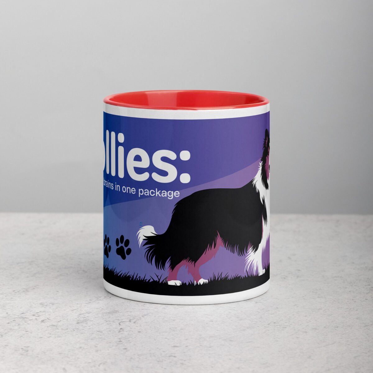 Collies: Beauty and Brains in One Package Coffee Mug - Image 7